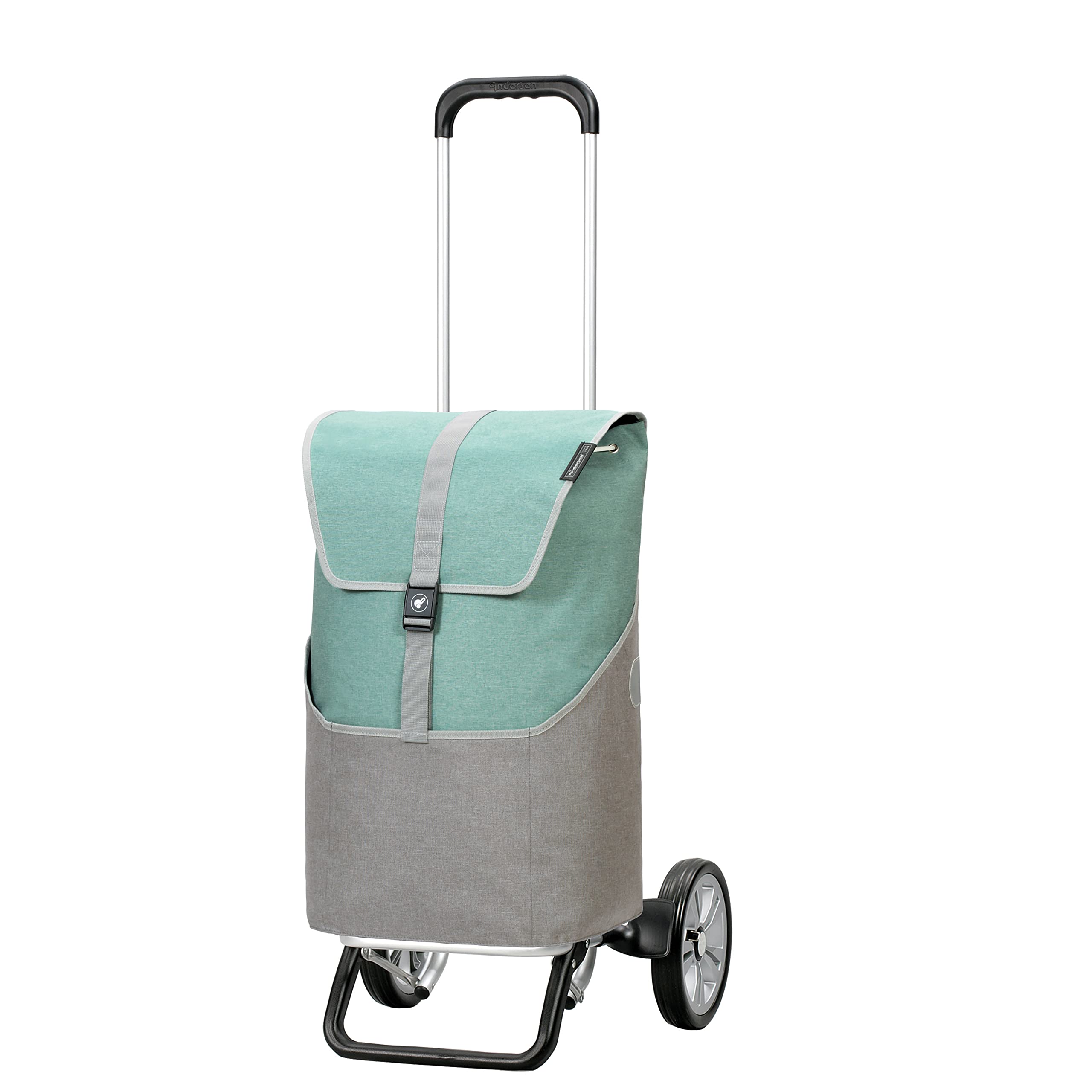 ANDERSEN Einkaufstrolley - Alu Star Shopper Vigo Mint 46 L einkaufen,hochwertig, Aluminium, höhenverstellbar, Räder abnehmbar
