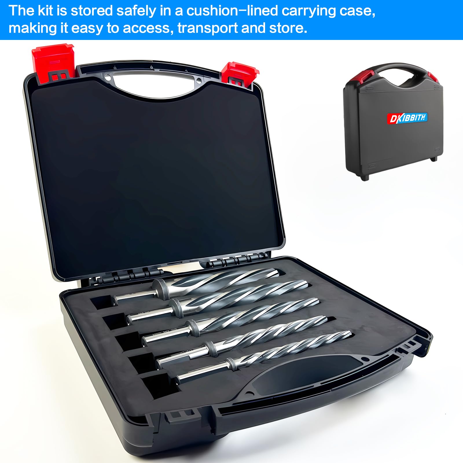 M2 HSS Reamer Set - 5 Piece Chucking Reamers -3