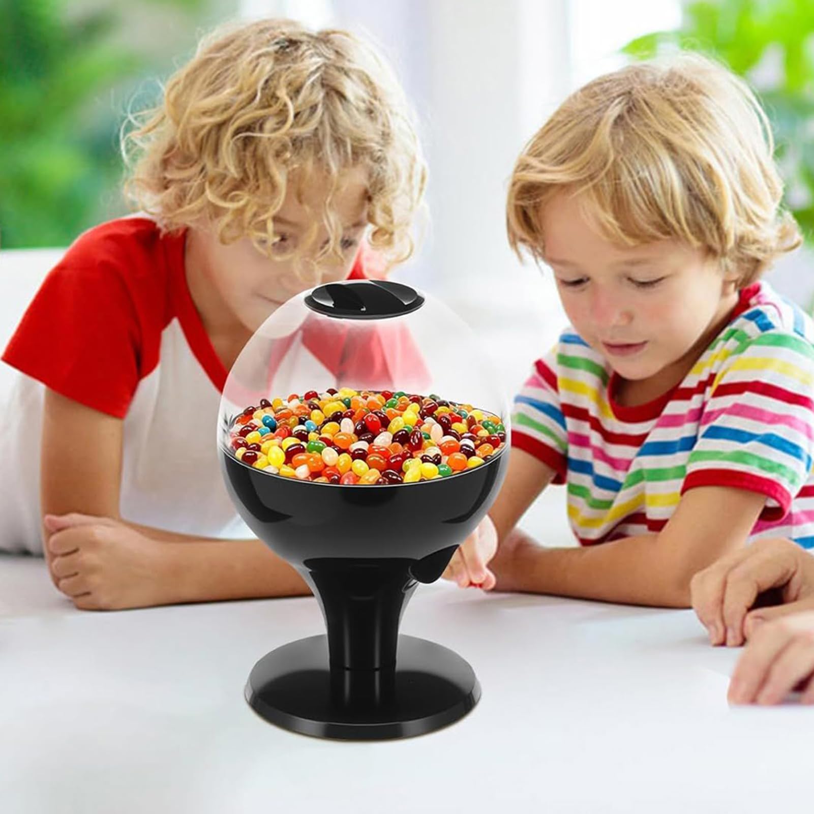 Automatic Candy Dispenser - Desktop Snack Holder with Sensor - Easy to Use Candy Vending Machine | Perfect for Office, Home, Countertops, Kids' Snacks, Beans, Nuts, Halloween & Christmas Party Treats,