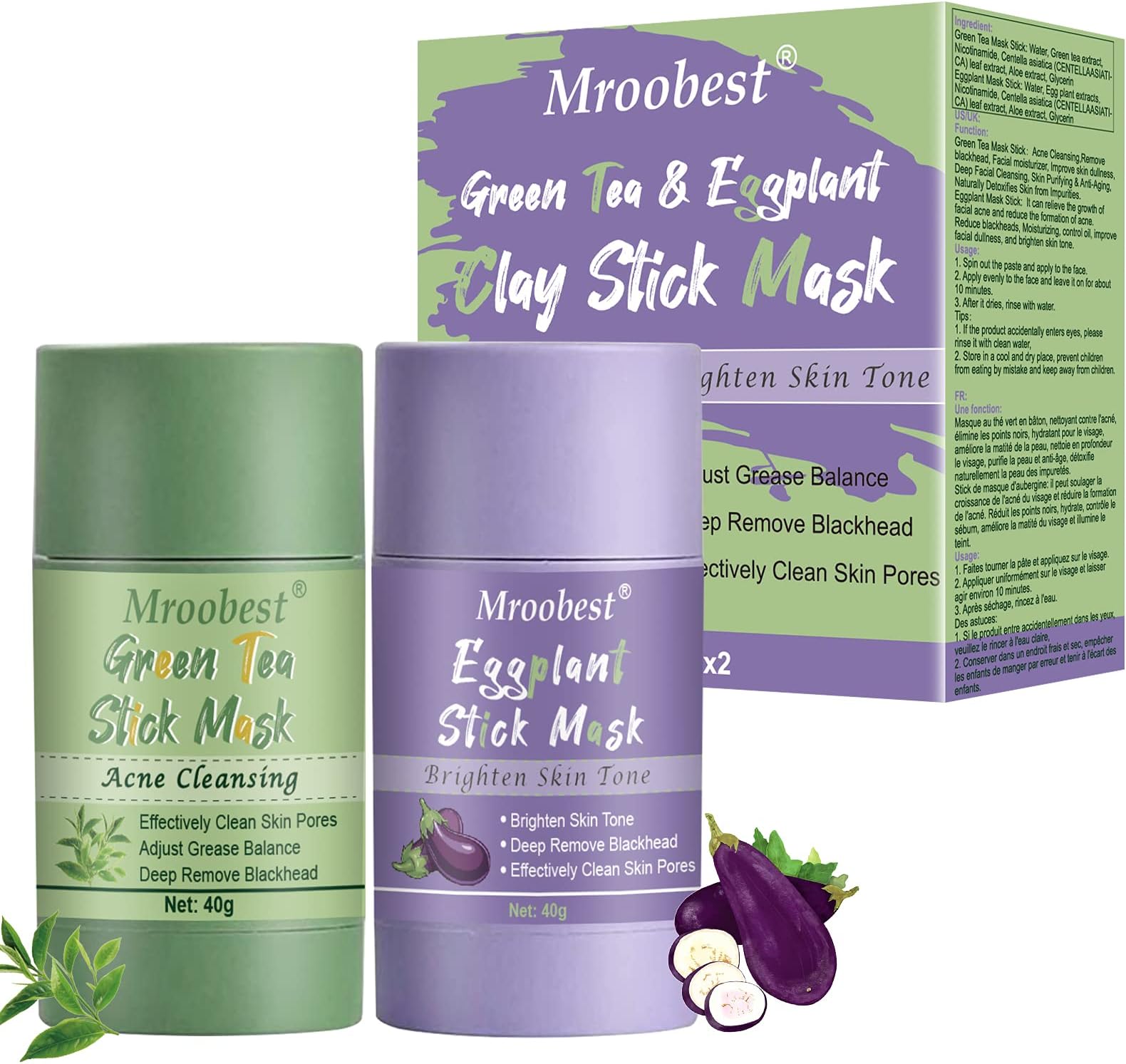 2 x Brown Tone Jersey Hair Scrunchies/ Elastics/ Bobbles - Plain & Animal Print