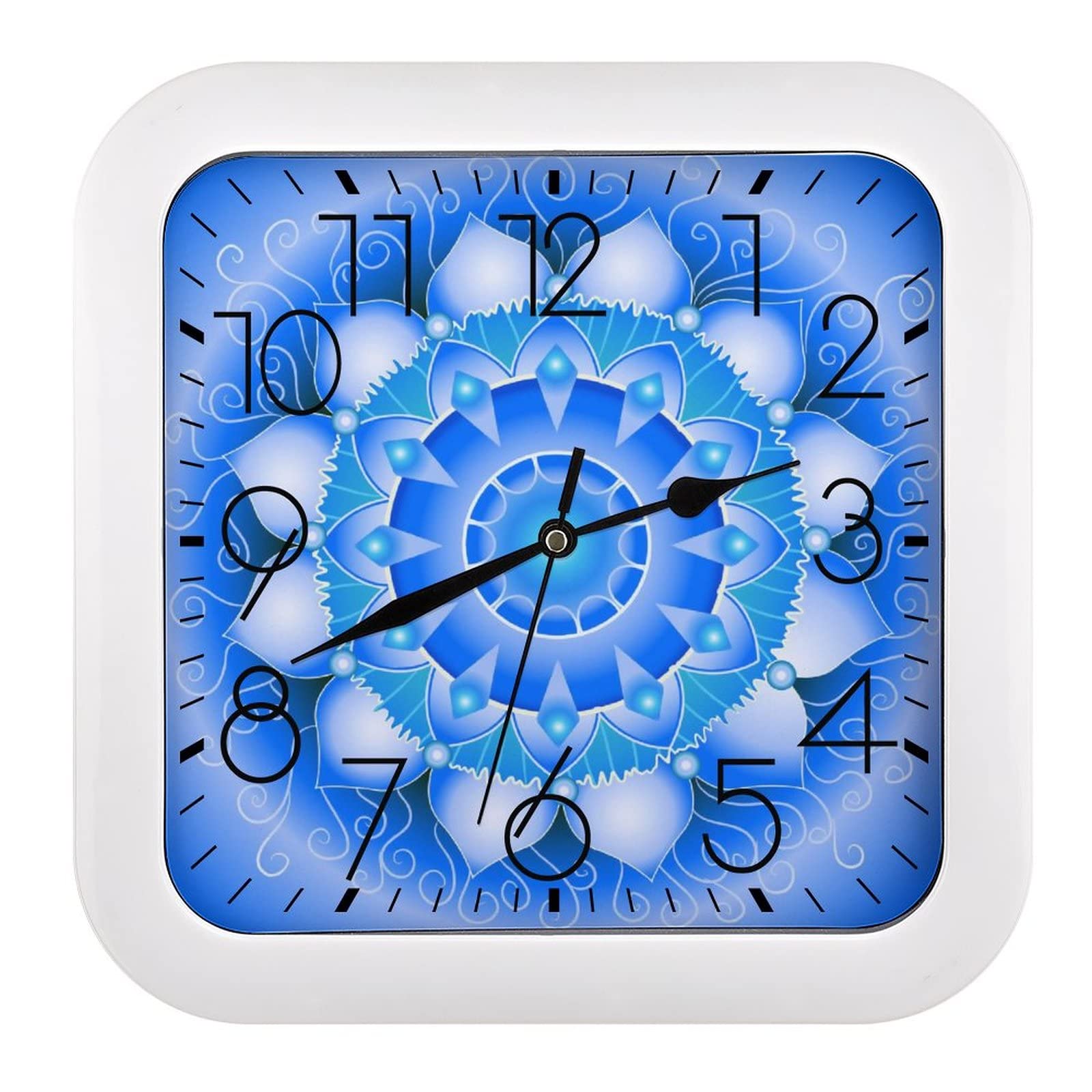 Pendule murale silencieuse mandala moderne pour resoudre le tic tac