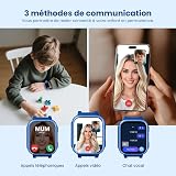 LAGENIO K10 4G Montre connectée Enfants avec GPS et Fonction téléphone, écran 1,8 Pouce, Batterie 950 mAh, IP68 étanche Smartwatch pour Enfants pour Adolescents à partir de 6-12 Ans - 2