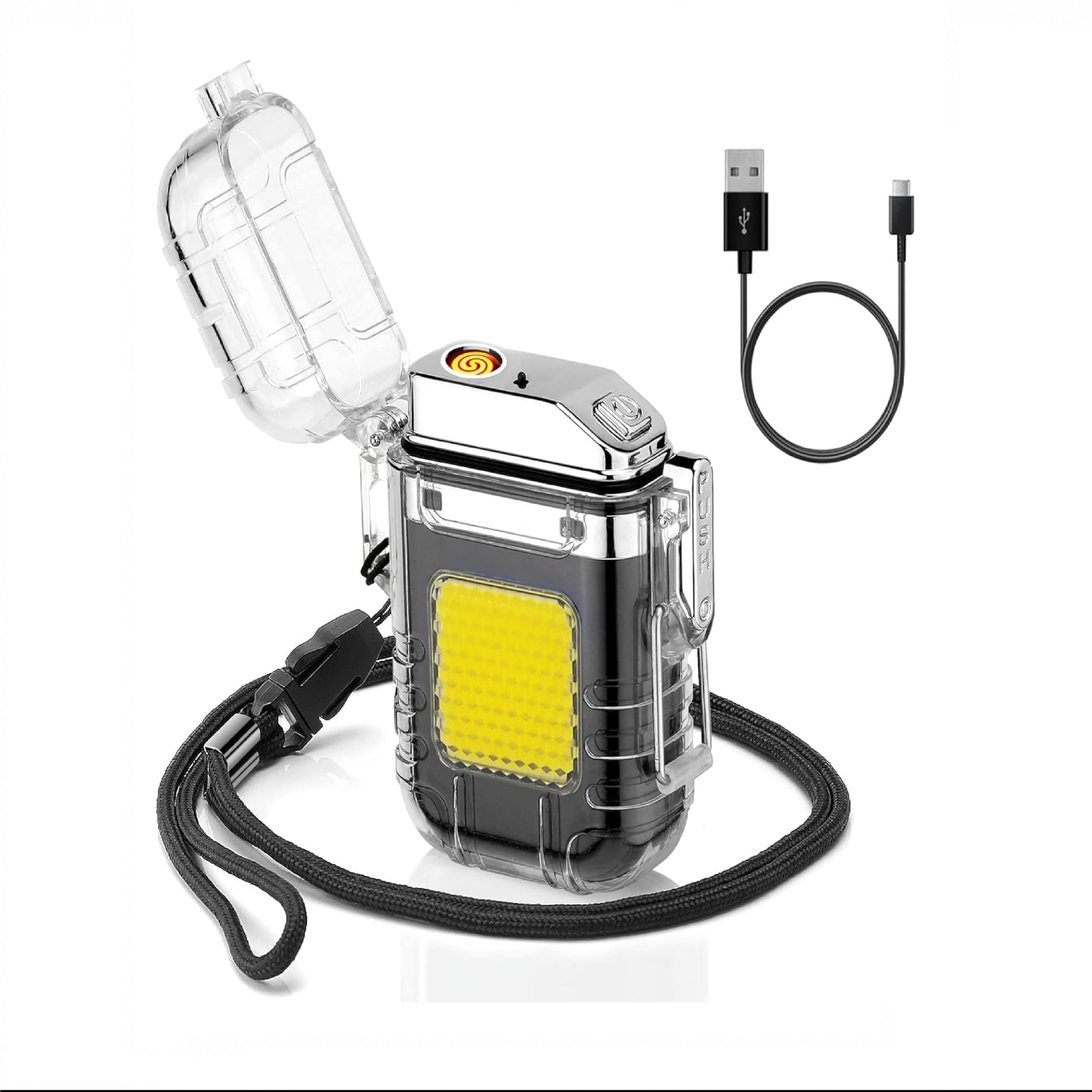 URBAN THREADS Electric Plasma Lighter with COB Flashlight, USB Rechargeable 1 Pcs-picture-17