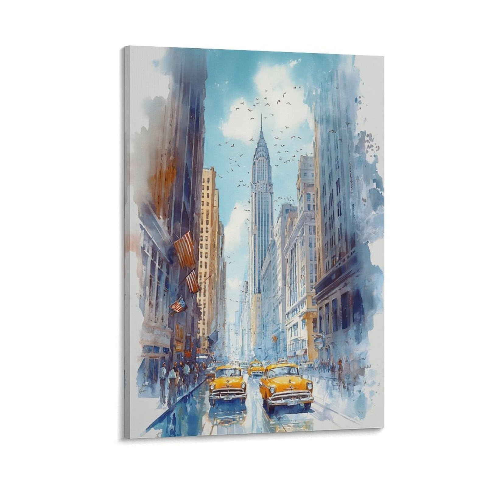 XWYMXZ Kentucky Watercolor Painting Retro Louisville Travel Poster Tree 12x18inch(30x45cm) Vintage Watercolor Canvas Art