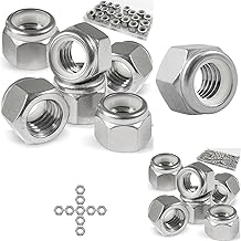 70 Pack 5/16"-18 Inch Lock Nuts & Vifmy 110 Pack 1/4"-20 Inch Lock Nuts