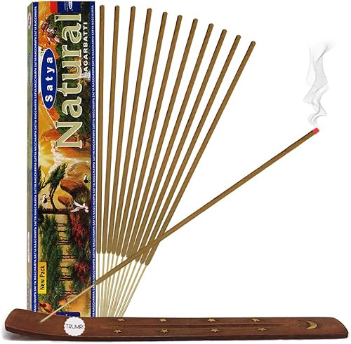 Vista 61 de Satya Sai Baba Nag Champa - Varitas de incienso de 0.53 oz y soporte - Paquete de 6 (aproximadamente 90 varillas)