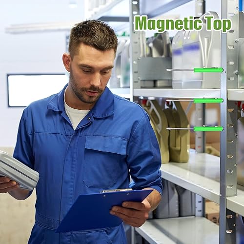 Miniatura 6 de Zhehao Juego de 8 destornilladores magnéticos de bolsillo, mini destornillador magnético de cabeza ranurada con barra de palanca, clips de bolsillo