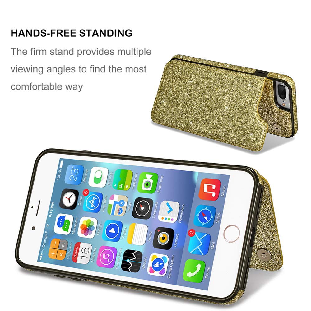 Amazon.com: UEEBAI Case for iPhone 6S Plus, Premium Glitter PU