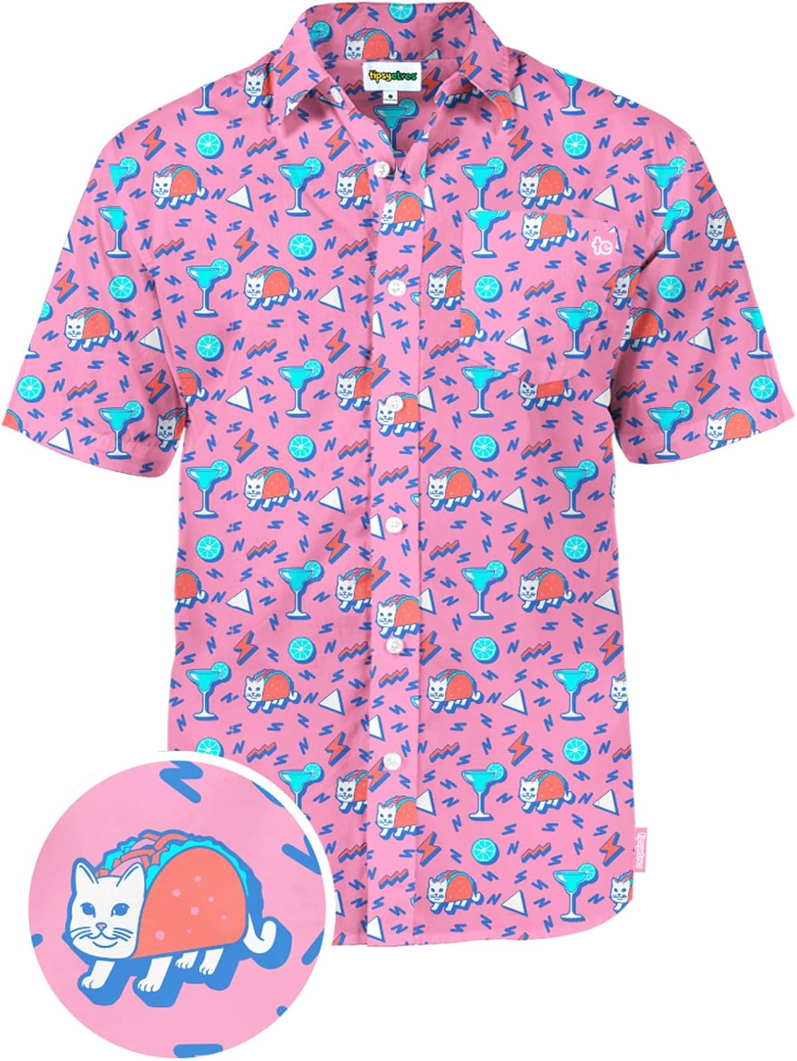 Tipsy Elves Hawaiian Shirts for Men - Casual Beach & Summer Party Shirts for Men - Stretch Fabric with Modern Fit