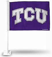 Vista 94 de Rico Industries Bandera de coche de doble cara de la NCAA, gran accesorio para automóvil