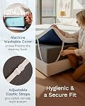 ViscoSoft 3 Memory Mousse de pouce Matelas Topper King Choisir High Density Matelas ventilé Pad