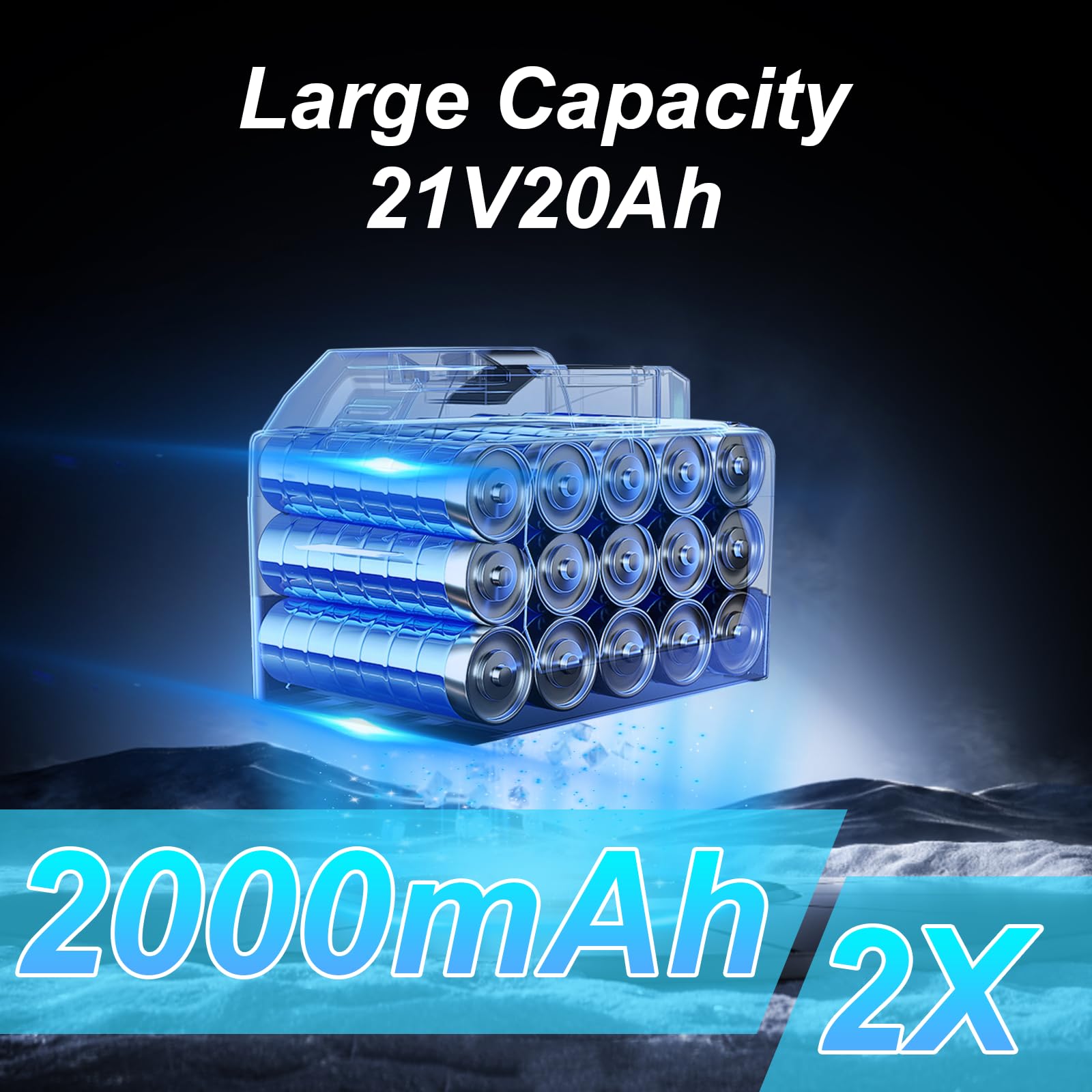 Scie sauteuse électrique sans fil 18 V, avec batterie 2 x 2,0 Ah, éclairage LED, 2800 tr/min, vitesse variable, coupe biseautée max. 45°, 4 réglages de course pendulaire, pour bois, PVC, métal