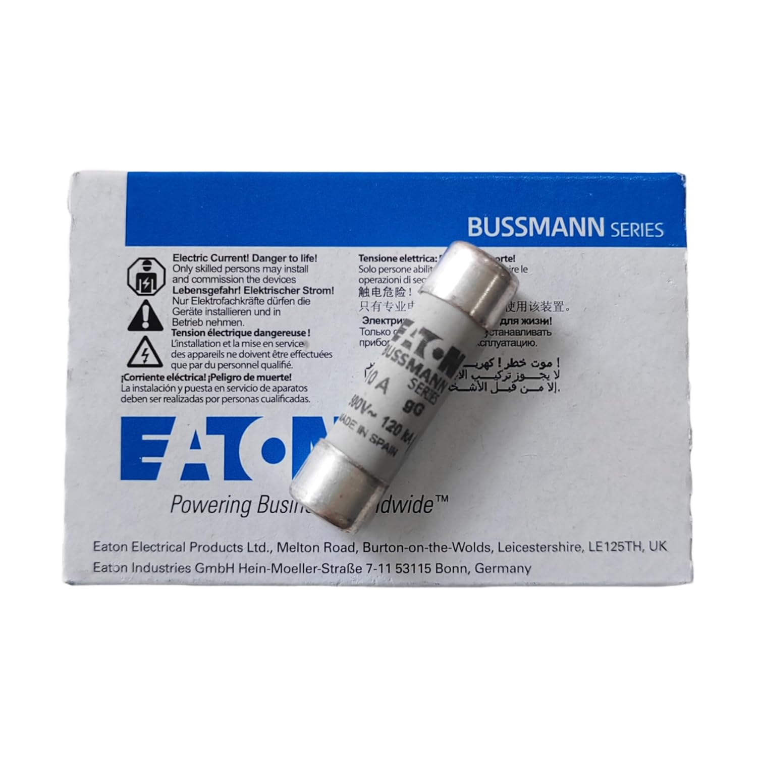 10pcs C10G6 6A 500V 10 x 38 Cylindrical Fuse