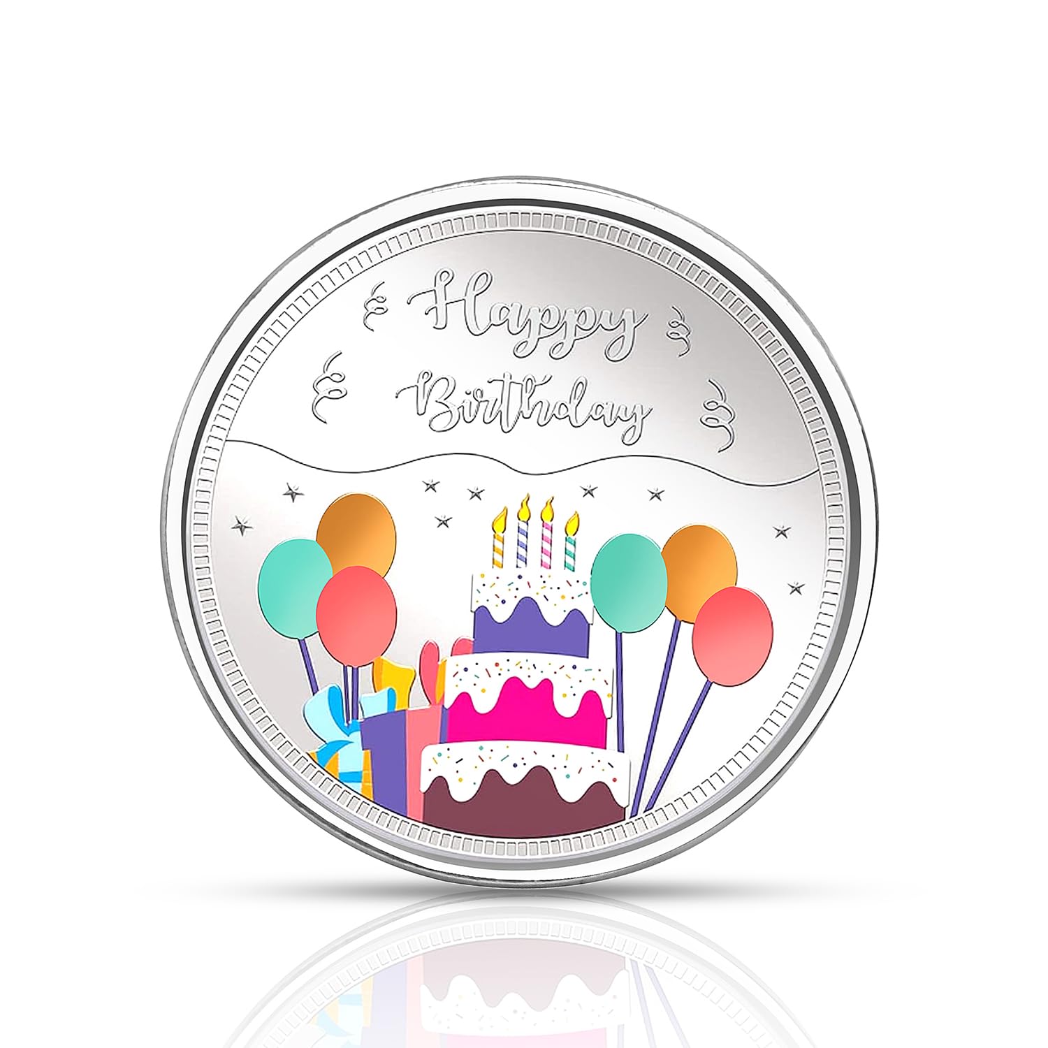 BIS Hallmarked 20 Grams Silver Coin Birthday Gift Cake-image-43