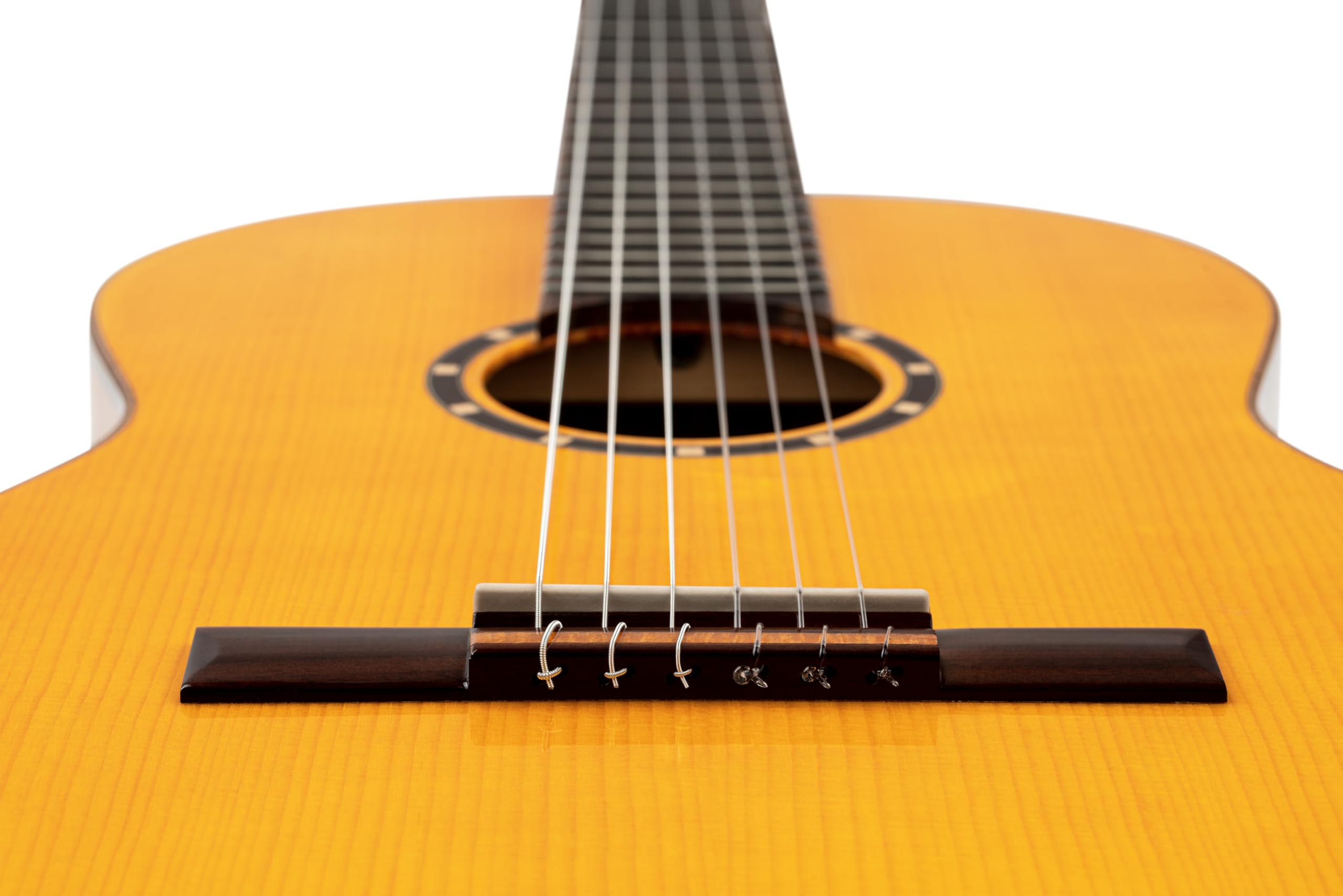 Ortega Guitars Family Series Pro - Guitarra de concierto flamenco 4/4 (pícea y ciprés, acabado brillante, incluye funda R170F)