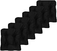 Vista 21 de Sweet Home Collection Cojines para Silla de Espuma Viscoelástica Triturada Almohadillas Premium Antideslizantes con Respaldo de Goma Microdot