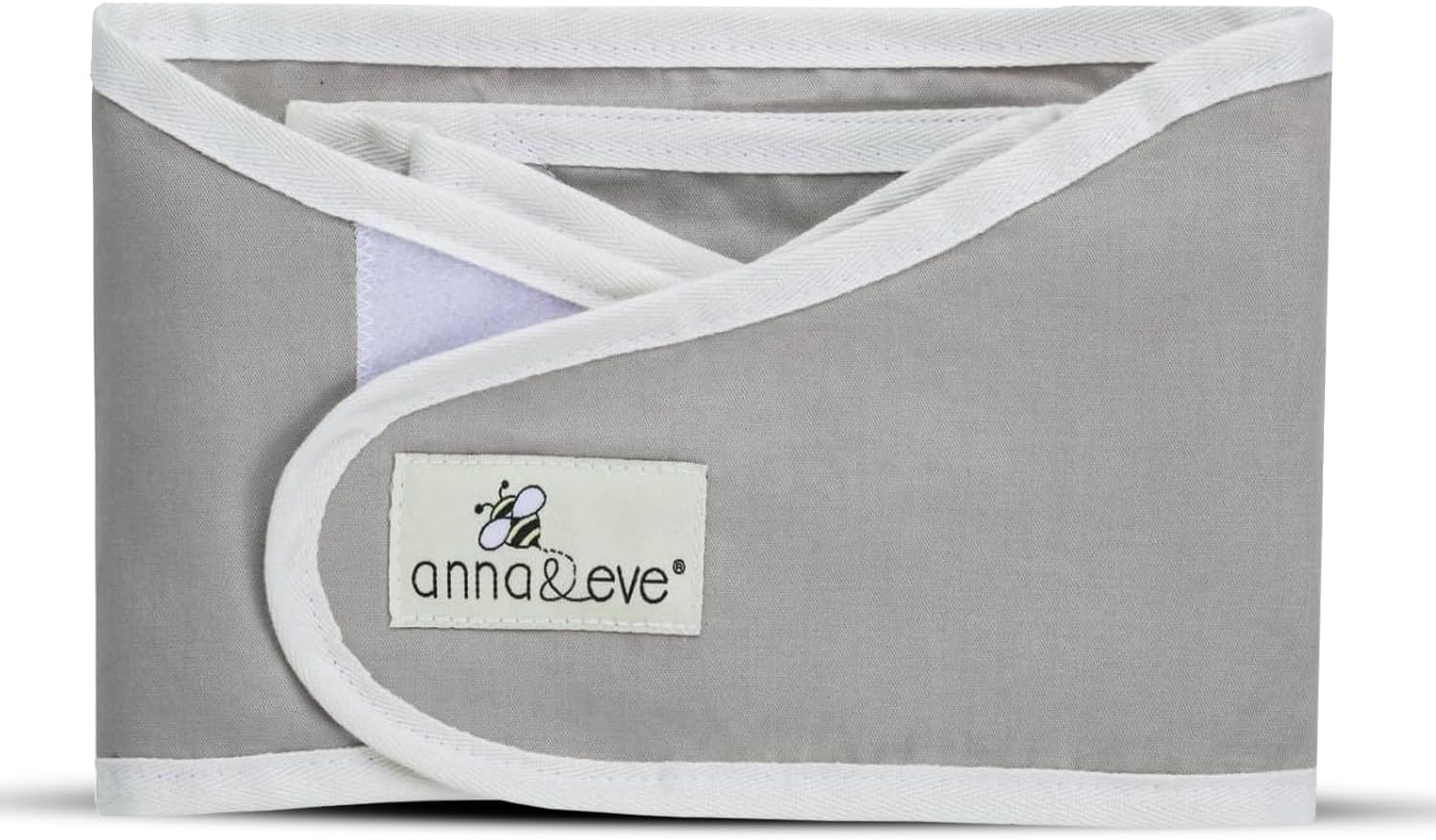 Anna & Eve Newborn Baby Swaddle - 100% Cotton - No Overheating - Original Arm Only - Small Adjustable Swaddle Fits 13.5" to 17" Chest - Grey
