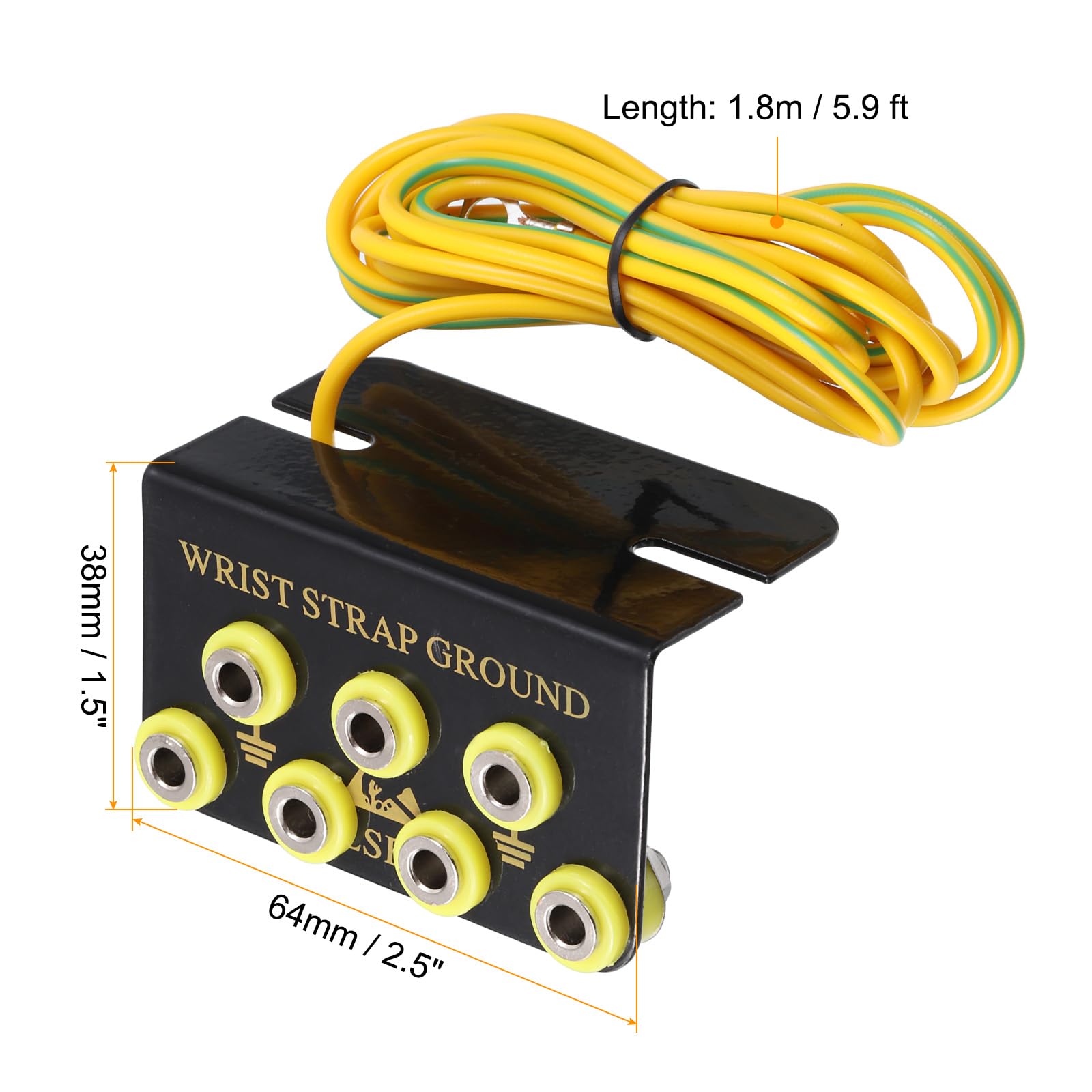 Cavo Anti-Statico ESD Con Connettore A L - Per Braccialetti Di Terra, Protezione Da Scariche Elettrostatiche