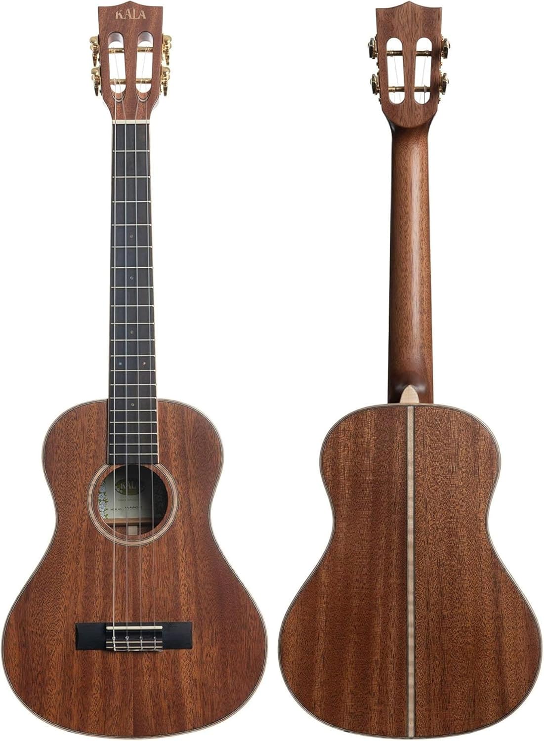 Kala Solid Mahogany Super Tenor Ukulele, Acoustic Ukulele with Ebony Fingerboard, Premium Sound, 30-Inch Size, Ideal for Players of All Levels, Natural Satin Finish