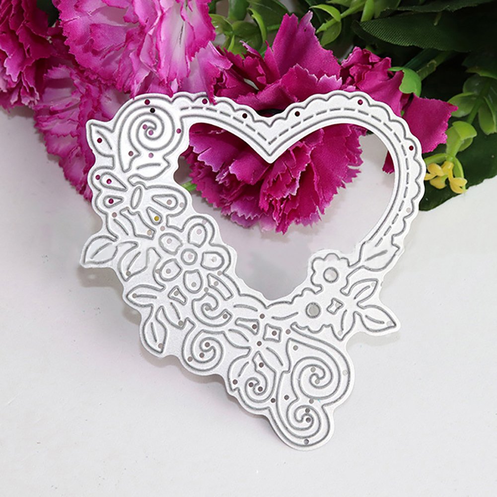 VGOL 6 fustelle da taglio per la realizzazione di biglietti con motivo a palloncino in metallo per San Valentino, regalo per goffratura, stencil per la festa della mamma, scrapbooking, decorazioni