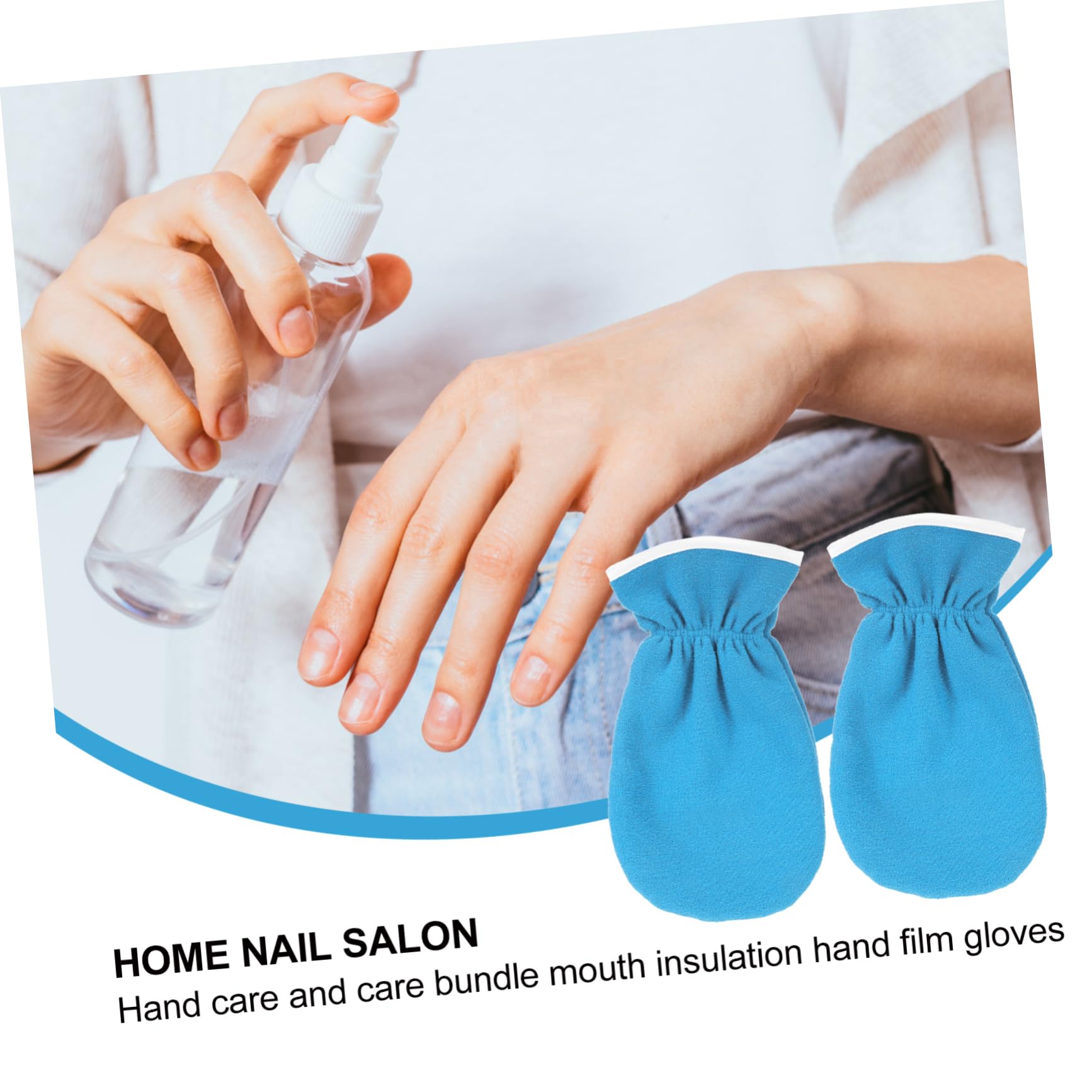 OHPHCALL Thickened Gloves Essential Oil Heat Preservation Mitten for Manicure Gloves Uv Protection