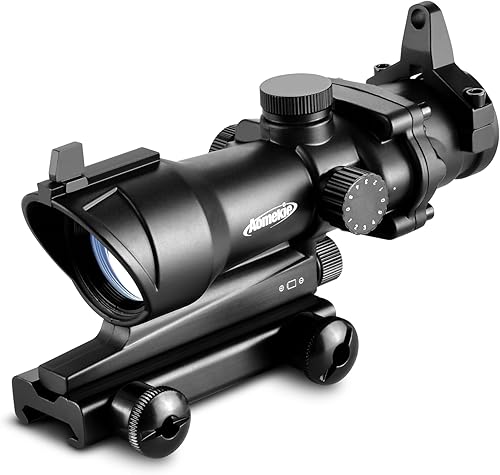 AOMEKIE Alcance táctico compacto 1x30 con retícula iluminada dual para montaje en riel Picatinny de 0.787 in