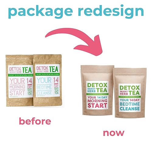 Miniatura 4 de Té natural para la pérdida de peso reduce la hinchazón limpia el cuerpo acelera tu metabolismo supresor del apetito 100  natural de 14 Day Teatox