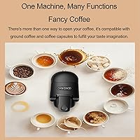 Vista 7 de Cafetera de cápsulas de espresso, máquinas de capuchino para el hogar, pequeña máquina de café expreso, máquina de café automática, máquina de café