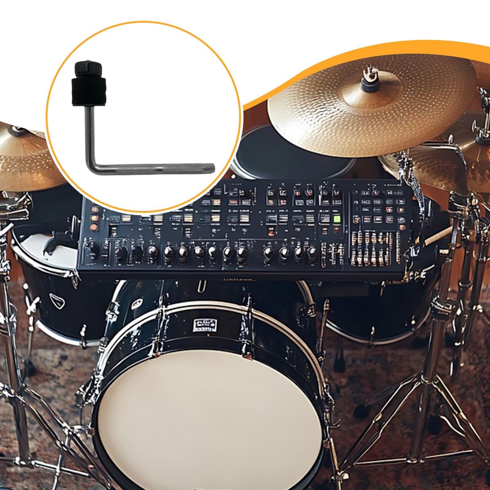 Harilla Agrando del platillo de tambor accesorio de percusión ajustable accesorios de percusión soporte, Fieltro Negro