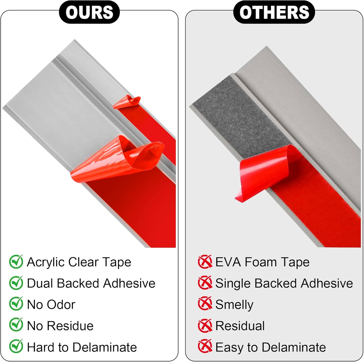 Floor Transition Strip, Self Adhesive Door Threshold for Doorway, Carpet Edging Trim Strip Vinyl Overlap Edge Reducer for Carpet, Tile, Threshold Ramp (1/5" to 2/5", Light Gray Wood Grain, 10FT)