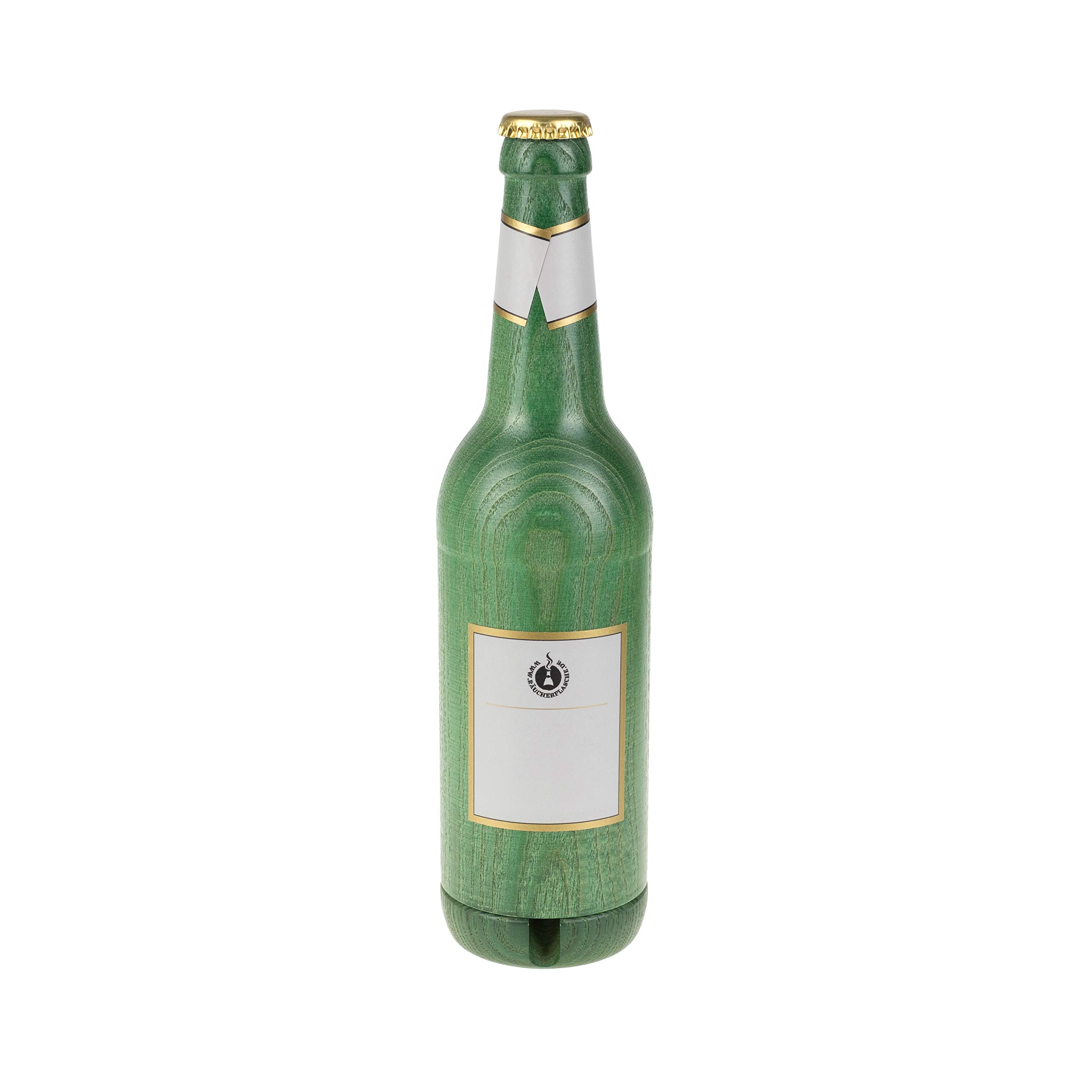 Räucherflasche - Räuchermännchen Räuchergefäß Keramik Vatertag Muttertag (Longneck 0,5 - Bester Papa, grün)