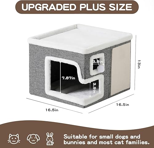 Cat Houses for Indoor Cats — top-down angle highlighting key features