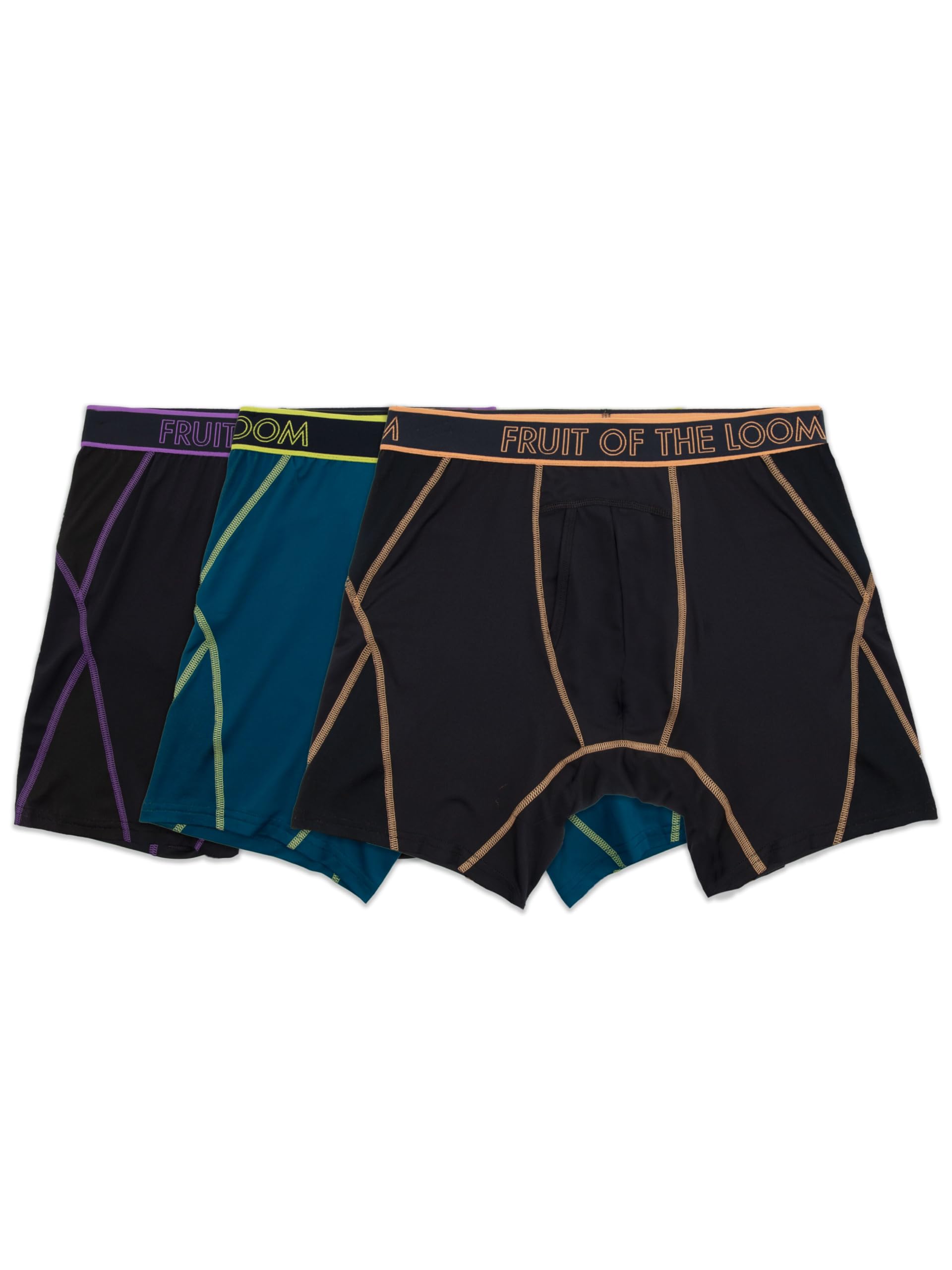 Fruit Of The Loommens Way Stretch Boxer Briefs Lightweight
