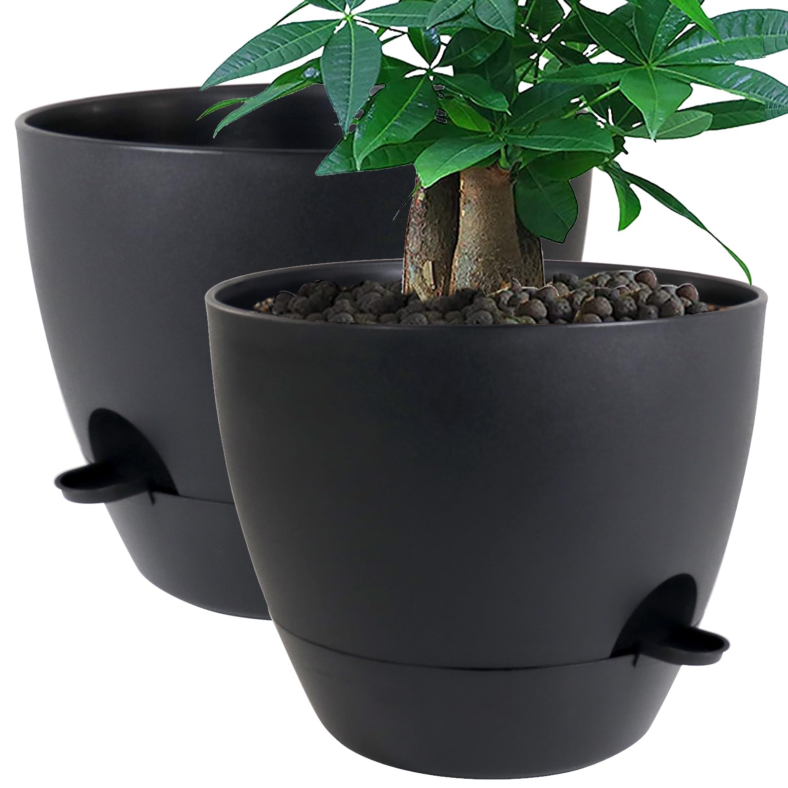 UOUZ 12 inch 2 Pack Self Watering Planters