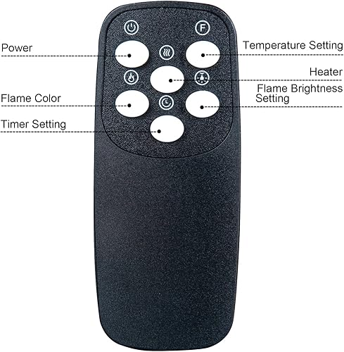 Miniatura 4 de GENGQIANSI Mando a distancia de repuesto para DecExpert IF-1330TCL IF-1340TCL IF-1350TCL y GMHome IF-1370G IF-1380G 20060BK 20060WH Calentador de