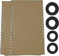 Vista 9 de Ostlttyn Zero Gravity - Juego de 2 piezas de tela de repuesto para sillas de 17 pulgadas con cuerda elástica de repuesto para sillas antigravedad