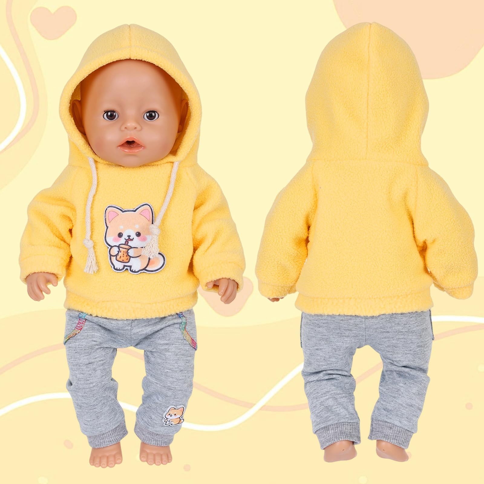 Baby Dolls Clothes Outfit for Newborn Baby 35-43 cm Doll 14 Inch 16 Inch 17 Inch Baby Doll - Image 3