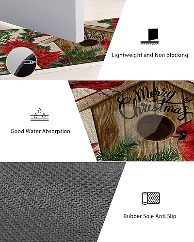 Miniatura 3 de Tapete de baño de invierno para bañera, antideslizante, de secado rápido y absorbente, de tierra de diatomeas, fregadero, dormitorio, cocina,