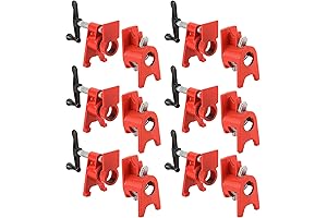 Ultimate 3/4'' Cast-Iron Pipe Clamps for Effortless Woodworking