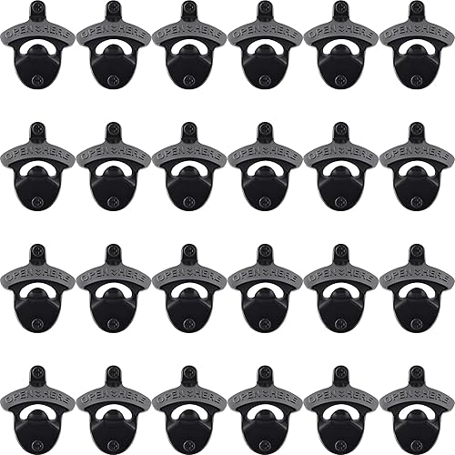 Miniatura 29 de 12 piezas de abrebotellas de bronce vintage montado en la pared, a granel, a prueba de óxido, abrebotellas de cerveza montado en poste para Bronce