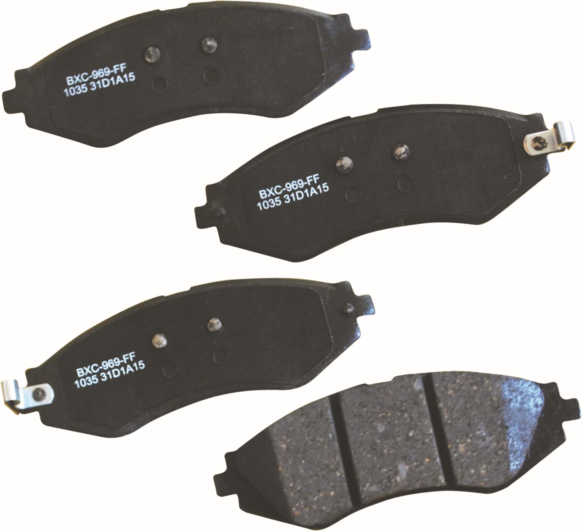 Bendix Premium SBC1035 Ceramic Front Brake Pads for Select Models Chevrolet Aveo, Aveo5, Optra, Spark, Spark EV, Pontiac G3, G3 Wave, Wave5, Suzuki Forenza, Reno, Swift+