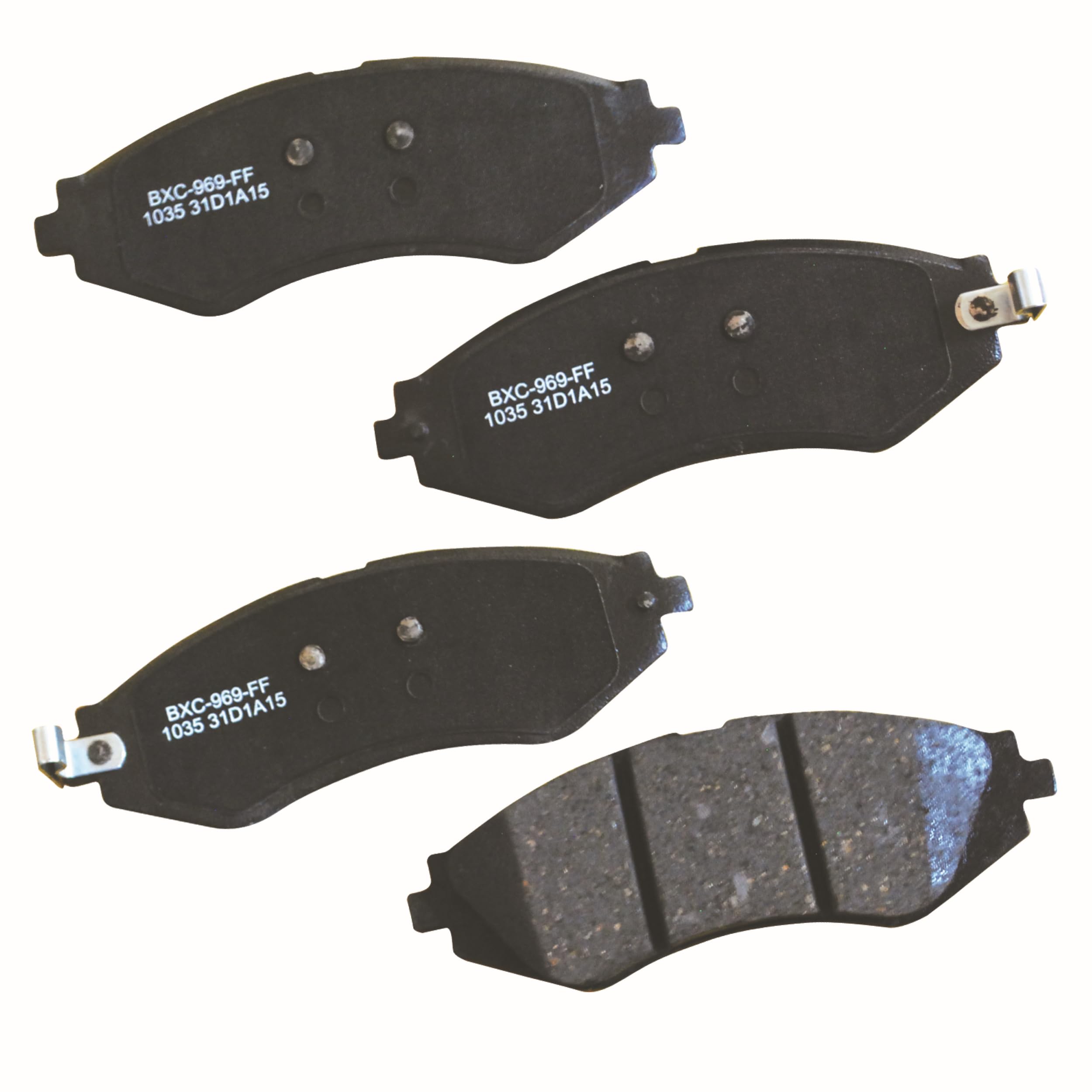 Bendix Premium SBC1035 Ceramic Front Brake Pads for Select Models Chevrolet Aveo, Aveo5, Optra, Spark, Spark EV, Pontiac G3, G3 Wave, Wave5, Suzuki Forenza, Reno, Swift+