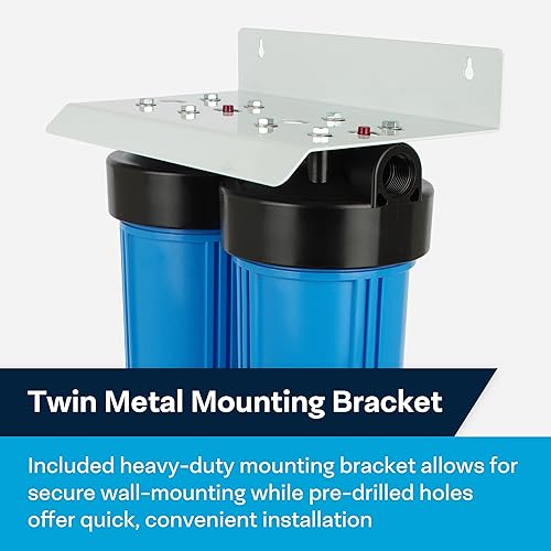 Miniatura 26 de SpiroPure Triple 10" carcasa del filtro de agua 3 etapas BB tres viviendas