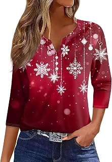 Women's Casual V-Neck 3/4 Sleeve Button Down Floral Casual Print Blouse Top for Spring and Summer Fashion Outfit