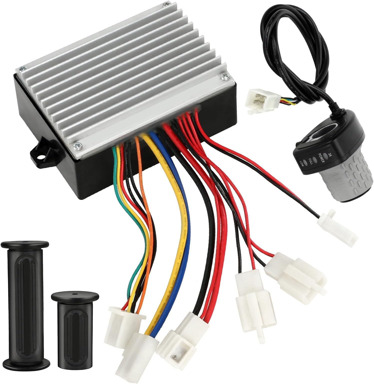 36V Controller and Throttle Compatible with Razor MX500 MX650 Dirt Bike, Control Module and Twist Throttle Handlebar Grips Replacement for Razor SX500 Electric Dirt Rocket Quad EcoSmart Parts