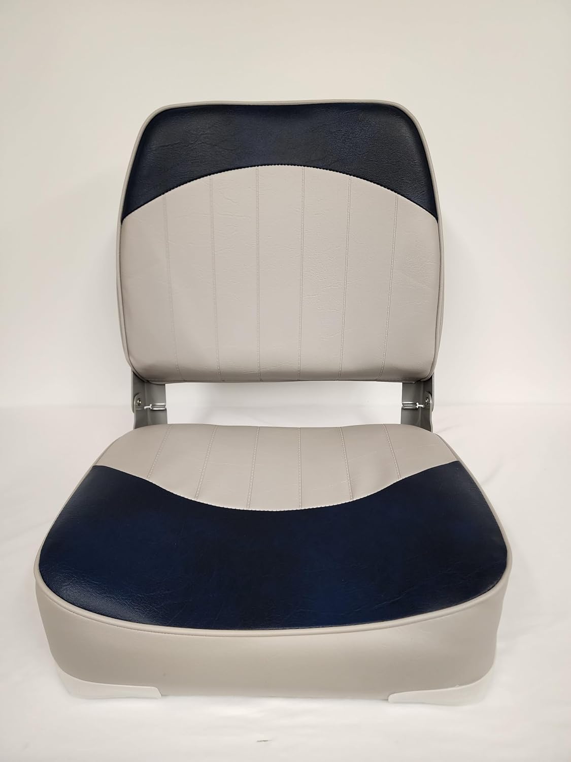Boat Seat Fold Down Low Back Grey/Navy 1001-ABD