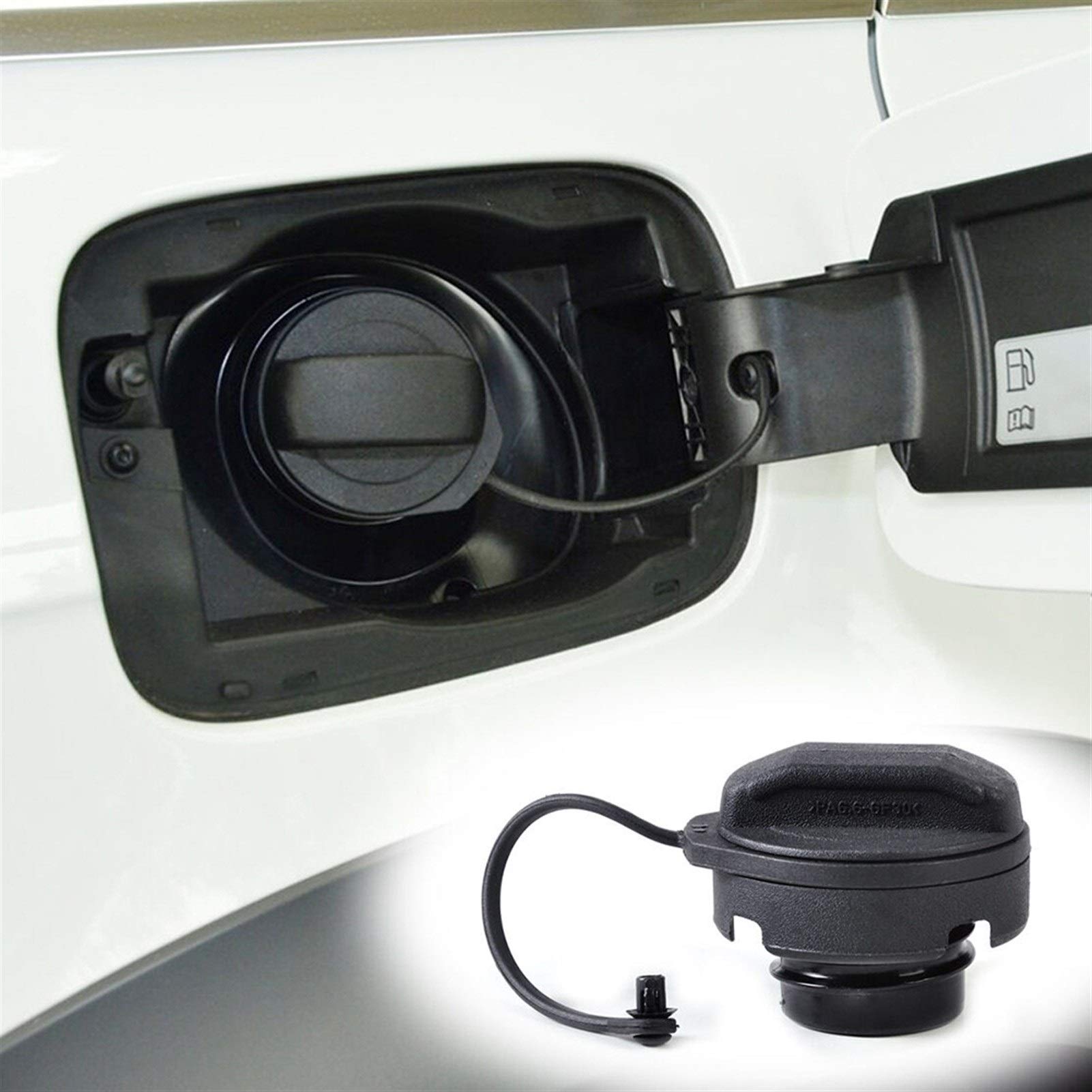 4-teilige Kraftstofftankabdeckung Mit Dichtung – Schwarz, 10x10 Cm, Aus PE-Kunststoff, Universell Für Auto-Reparatur & Austausch