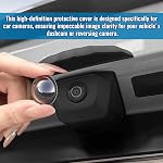 4PCS Car Camera Lens Protector, HD Clear Car Backup Camera Protective Sticker, Anti-Rain Waterproof Reversing Camera Cover, Anti-Scratch Universal Shield Film for Auto Truck SUV