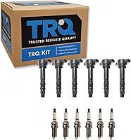 Vista 19 de Kit de Bobina de Encendido y Bujía de TRQ 8 Piezas Bujías de Iridio Compatibles con Toyota Tacoma 2005-2014 4Runner 2010 Tacoma 2015-2021