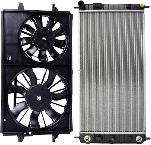Miniatura 8 de SCITOO Ventilador de refrigeración 620-610 + radiador 2864 x 1 apto para Chevrolet 2008 para Malibu 2.2L 2006-2010 para Pontiac para G6 2.4L
